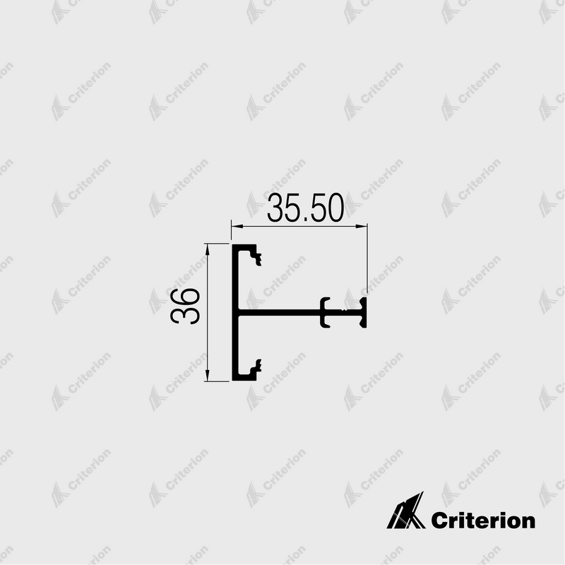 CI-6029A Narrow Midrail - Criterion Industries - 