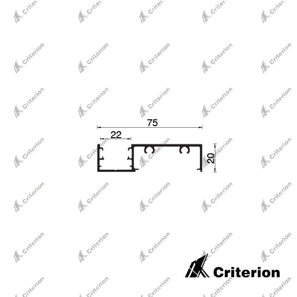 CI-S7533 Svelte 75 Offset Frame - Criterion Industries - 