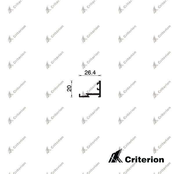 CI-S7543 Svelte 75 Offset Glazing Sill - Criterion Industries - 
