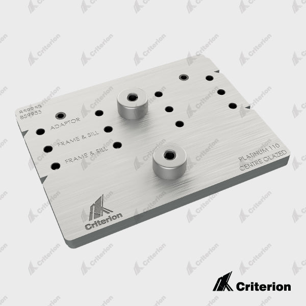 Centre Glaze Drilling Jigs - Platinum 110 Cut down on labour and fabrication time with the Criterion range of Drilling Jigs. Providing a safe and foolproof solution for fabricating aluminium window and door frames, Drilling Jigs feature: Round knuckles th
