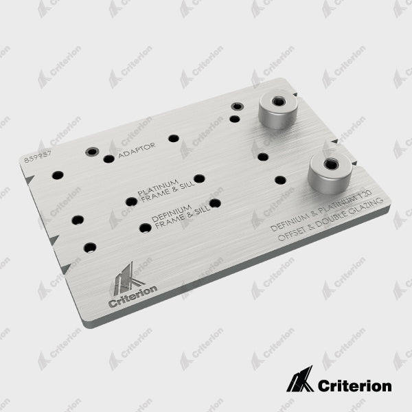 Offset and Double Glaze Drilling Jigs - Platinum & Definium 120 - Criterion Industries - drilling jig, forsale