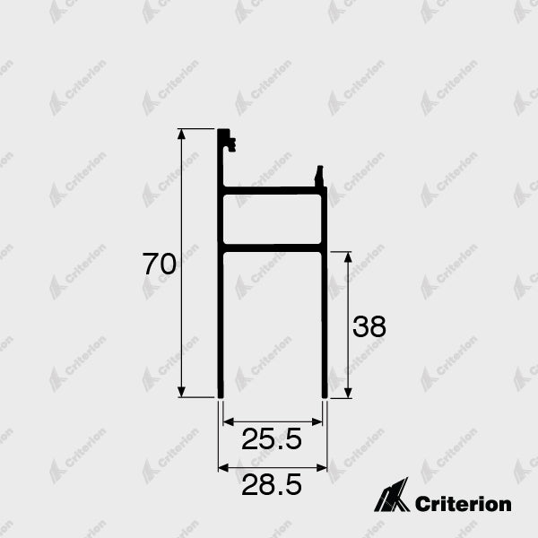 CI-0624 Wide Rail Criterion Industries