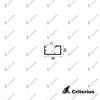 CI-S3633 Svelte 36 Offset Glazing Frame - Criterion Industries -