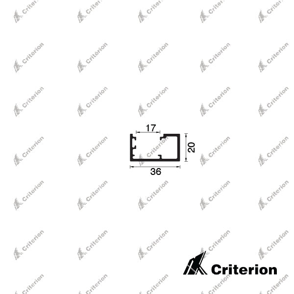 CI-S3633 Svelte 36 Offset Glazing Frame