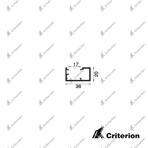 CI-S3633 Svelte 36 Offset Glazing Frame - Criterion Industries - 