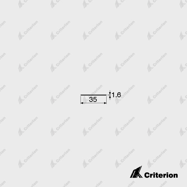 35 x 1.6mm Flat Skirting Criterion Industries