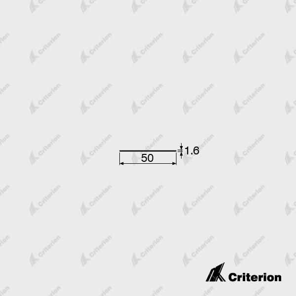 50 x 1.6mm Flat Skirting Criterion Industries