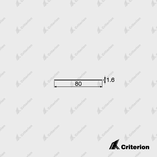 80 x 1.6mm Flat Skirting - Standard - Criterion Industries - office fitouts - australia