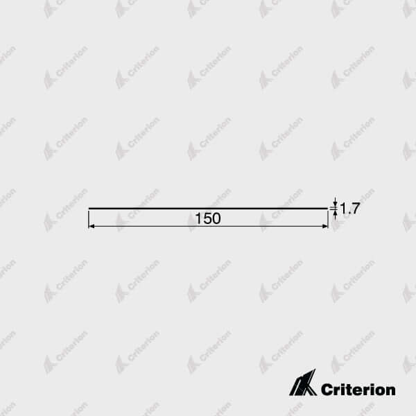 150 x 1.7mm Flat Skirting Criterion Industries