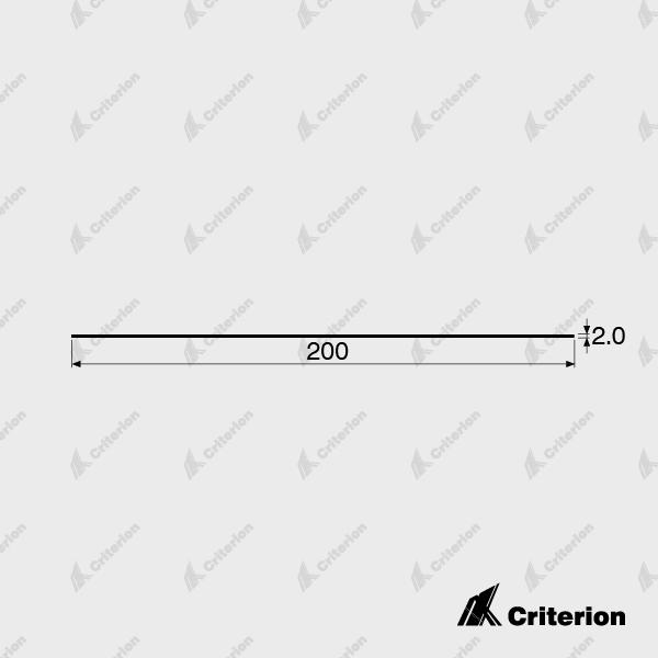 200 x 2mm Flat Skirting Criterion Industries