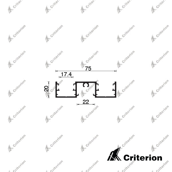 CI-S7532 Svelte 75 Double Glaze Frame