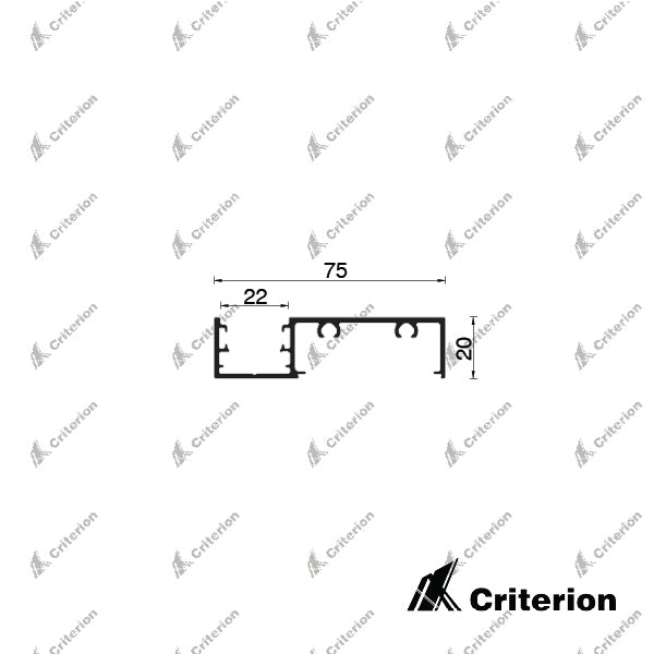 Svelte 75 (75 x 20mm) - Super - Criterion Industries - office fitouts - australia