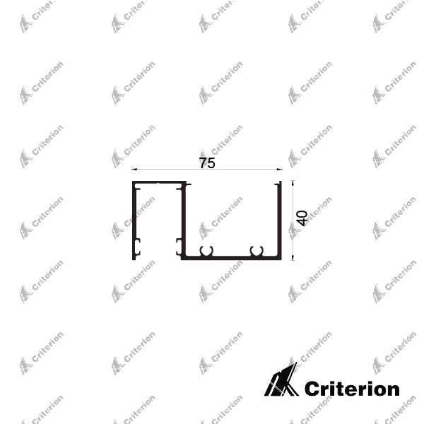 CI-S7554 (S0654) Svelte 40mm Window Frame - Criterion Industries - 