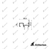 CI-S7562 (S0656) Svelte Front Glazed Door Jamb