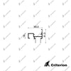 CI-S7562 (S0656) Svelte Front Glazed Door Jamb - Criterion Industries -