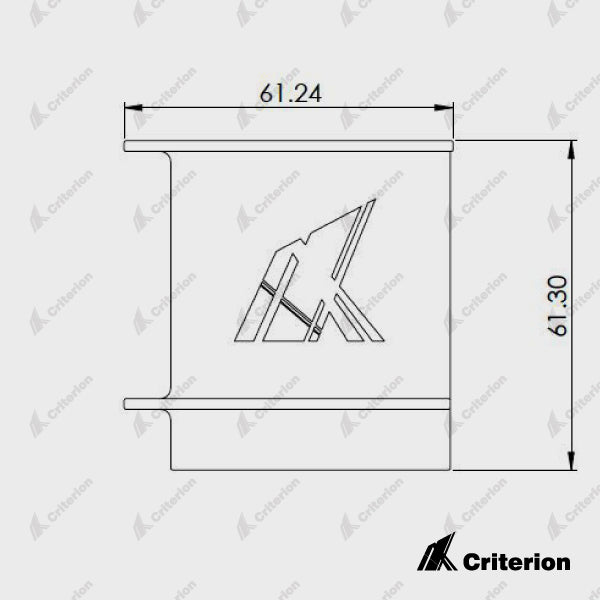 IBeam Sliding Track Right End Cap - Criterion Industries - 