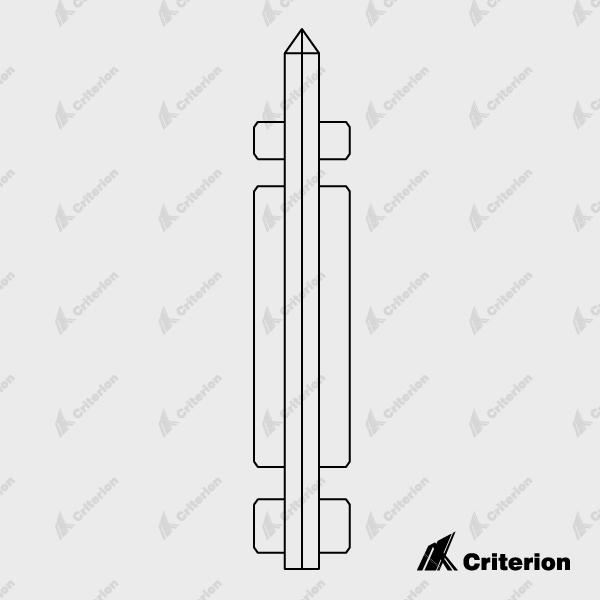 PVC Skirting Stake - Standard - Criterion Industries - office fitouts - australia