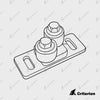 Door Roller Guide (Floor Mounted) - Criterion Industries -