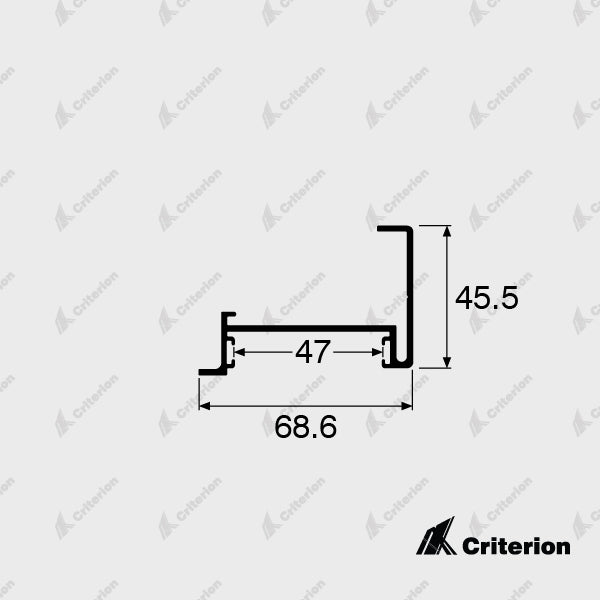 CI-0514 Sliding Door Receiver Criterion Industries