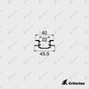 CI-0540 3 Way Adaptor - Standard - Criterion Industries - office fitouts - australia