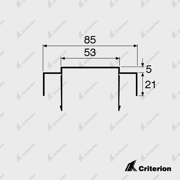 CI-1110 Ceiling Channel 5mm Shadowline - Criterion Industries - 