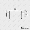 CI-2111 Ceiling Channel 10mm Shadowline - Criterion Industries -