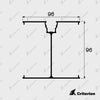 CI-2178 2/3 Way Corner Post - Criterion Industries -