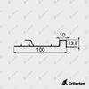 CI-2391 Shadowline Perforated Skirting - Standard - Criterion Industries - office fitouts - australia