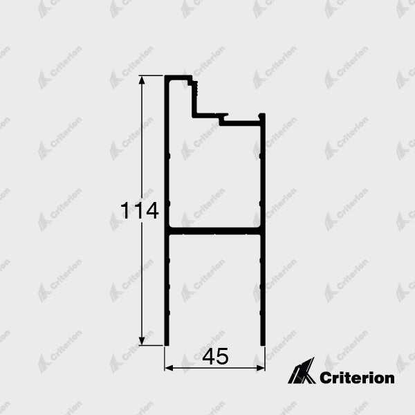 CI-5024 Wide 114mm Rail - Criterion Industries - 