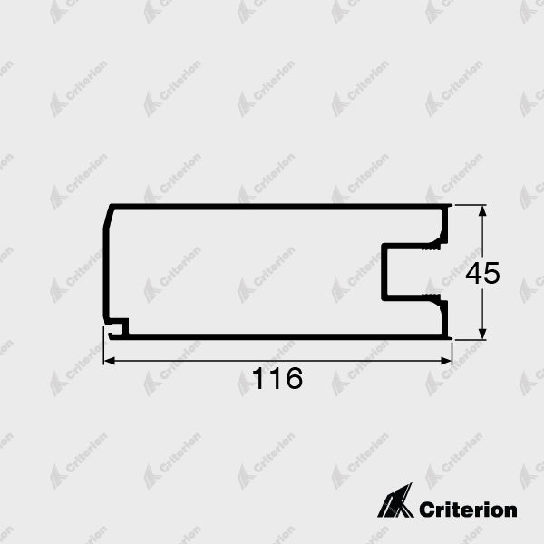 CI-5031 Wide 114mm Lock Stile - Criterion Industries - 