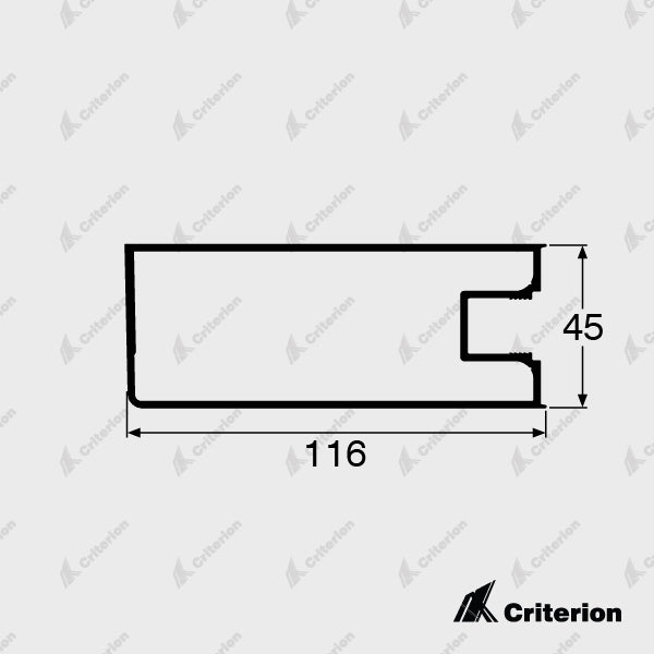 CI-5032 Wide 114mm Hinge Stile - Criterion Industries - 