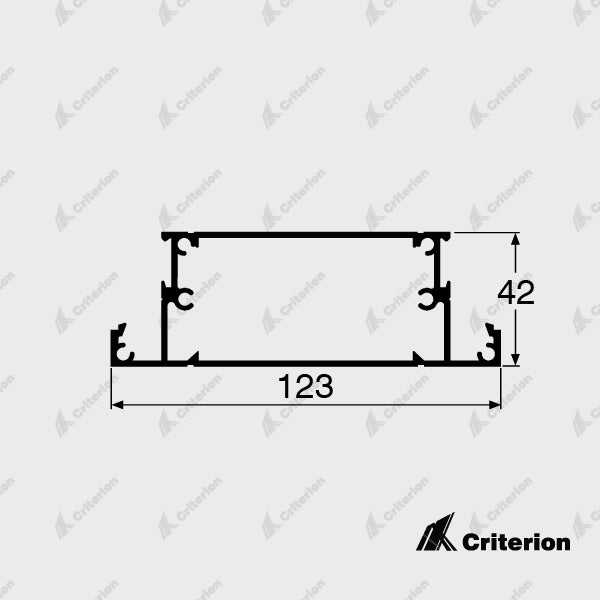 CI-5039 Mid Rail 123mm - Criterion Industries - 