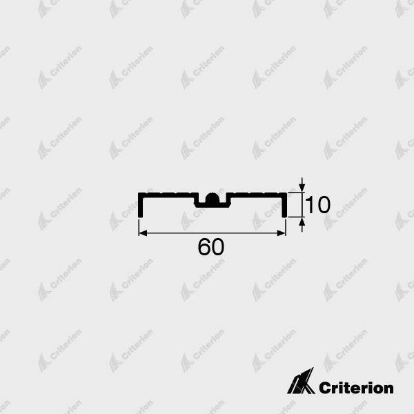 CI-5123 Base Track - Square Edge - Criterion Industries - 