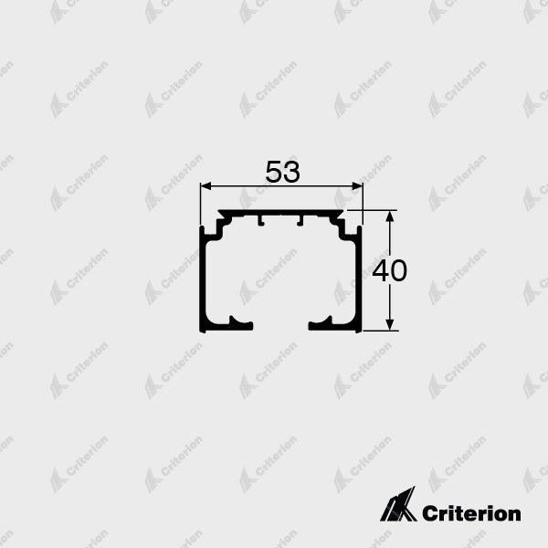 CI-5153 Arctic 80 kg Sliding Track with Pelmet Provision - Criterion Industries - 