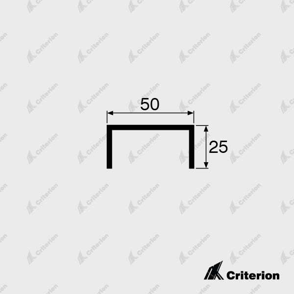 CI-5653 50 x 25 x 3mm Channel - Criterion Industries - 
