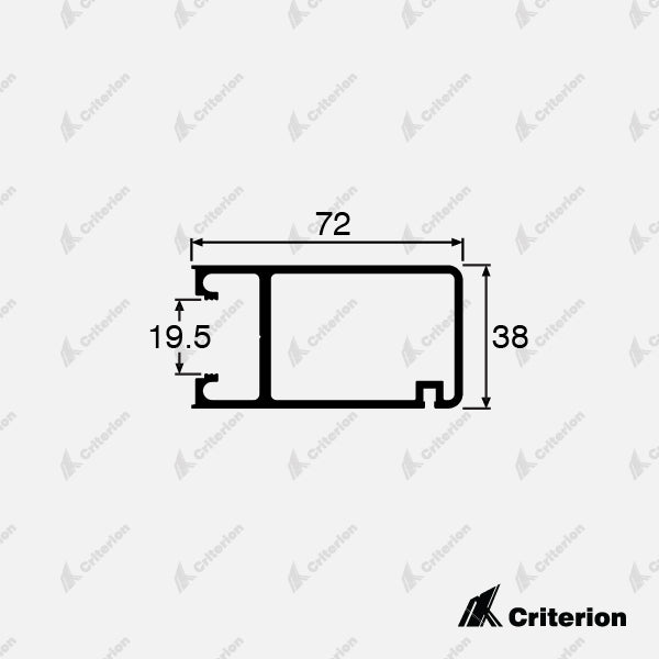 CI-6026 Narrow Wiper Stile - Criterion Industries - 