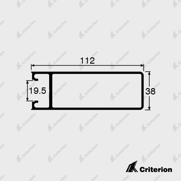 CI-6038 Wide Plain Stile - Criterion Industries - 