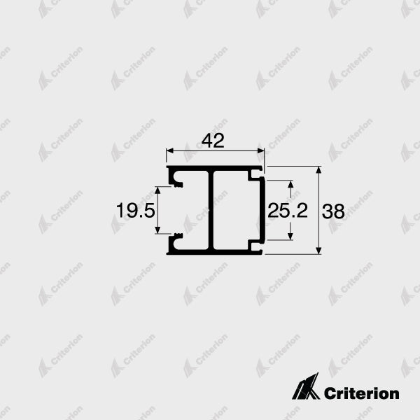 CI-6047 Slimline Pivot Stile - Criterion Industries - 