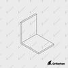 Gallium 45 Door Jamb Angle - Standard - Criterion Industries - office fitouts - australia
