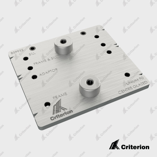 Centre Glaze Drilling Jigs - Linium 90 Cut down on labour and fabrication time with the Criterion range of Drilling Jigs. Providing a safe and foolproof solution for fabricating aluminium window and door frames, Drilling Jigs feature: Round knuckles that