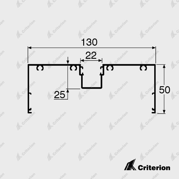 Definium 120 (131 x 50mm) - Super - Criterion Industries - office fitouts - australia