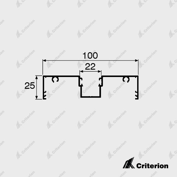 Linium 90 (100 x 25mm) - Super - Criterion Industries - office fitouts - australia