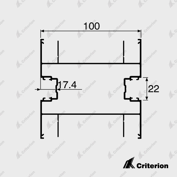 CI-P2278 2/3 Way Corner Post (Platinum 90) - CI-P2278 2/3