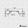 CI-P3232 Double Glazing Frame (Platinum 105) - Criterion Industries -