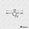 CI-P3240 Glazing Adaptor (Platinum 105) - Criterion Industries -