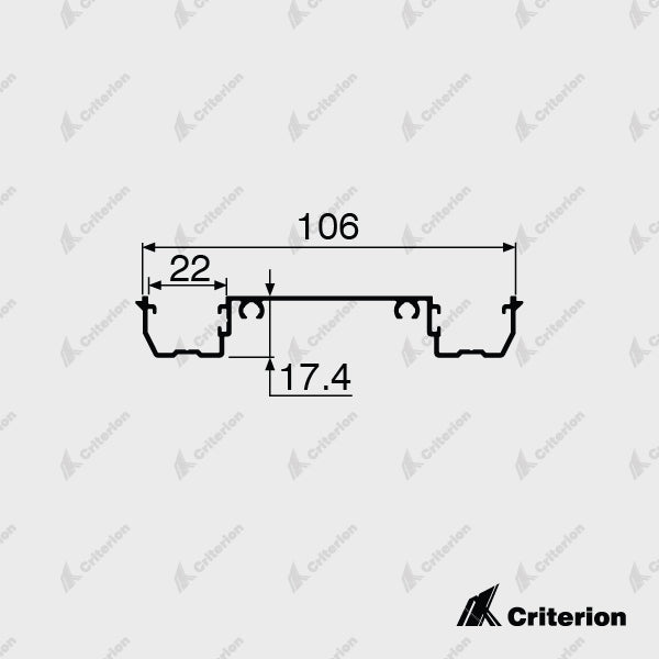 CI-P3242 Double Glazing Adaptor - Standard - Criterion Industries - office fitouts - australia