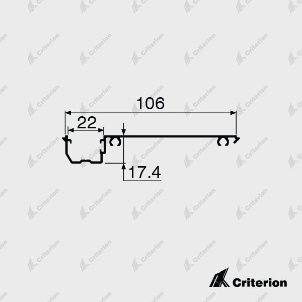 CI-P3243 Offset Glazing Adaptor (Platinum 105) - Criterion Industries - 