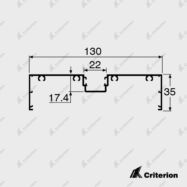 CI-P4230 Window Frame - Standard - Criterion Industries - office fitouts - australia