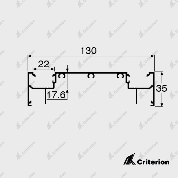 CI-P4232 Double Glazing Frame - Standard - Criterion Industries - office fitouts - australia