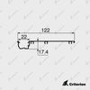 CI-P4243 Offset Glazing Adaptor (Platinum 120) - Criterion Industries -